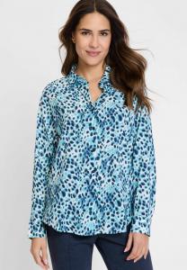 Блуза Olsen Button-down blouse, Blau/Blue