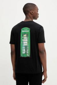 Хлопковая футболка Iceberg, черный