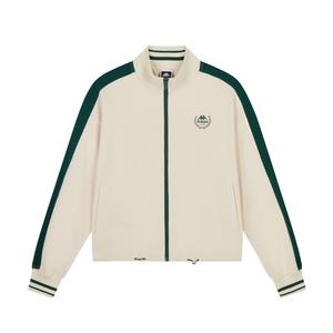 1916 Серия Ретро Спортивные Куртки Стоячим Воротником Женские Kappa, Шоколадный Темно-Коричневый