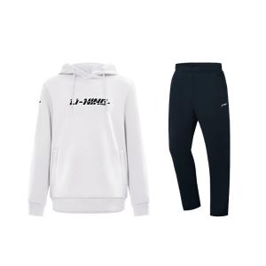 Повседневная спортивная одежда унисекс LINING, экрю/черный