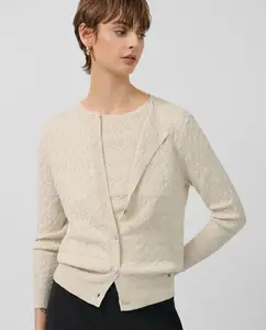 Женская куртка из тонкой шерсти Roberto Verino, пастельно-розовый