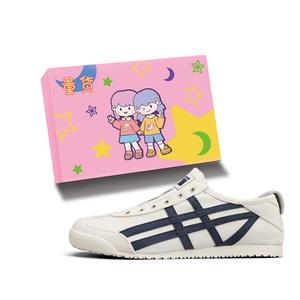 LIANGHUO Нескользящие износостойкие низкие повседневные туфли унисекс бежево-синего цвета в комплекте с коробкой