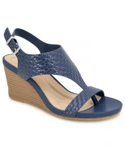 Женские босоножки-танкетки Greatly Thong с миндалевидным носком Kenneth Cole Reaction, синий