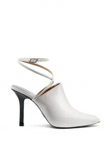 Сабо из кожи Patrizia Pepe, белый
