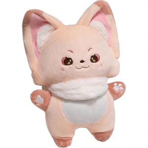 Сладкая кукла лиса плюшевая кукла высота 40см Mr. Toy, розовый