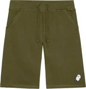 Мужские шорты DALIX Ghost с вышивкой, мягкий флис, свободный крой