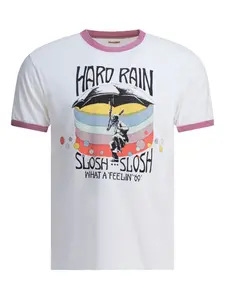 Футболка с графическим принтом KAPITAL, белый