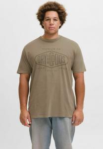 Футболка Jack & Jones Print T-shirt, Stone Gray/Brown