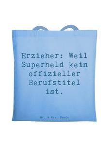 Mr. & Mrs. Panda Университетская сумка небесно-голубого цвета с надписью: «Преподаватель, супергерой»