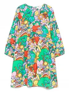 Платье с графическим принтом Stella McCartney Kids