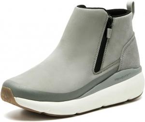 Женские ботильоны ABEO MXV Shift с молнией | Осенние женские ботинки | Водоотталкивающая кожа | Встроенная ортопедическая стелька, Grey Nubuck