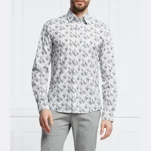 Рубашка хандзё стандартного кроя Joop!, серый