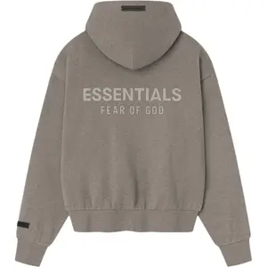 Толстовка на молнии из флиса Fear Of God Essentials, серый