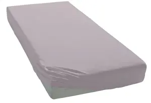 Элегантные приталенные простыни "Мако-Джерси", высокое качество с содержанием эластана Elegante 120-130х200-220 см, 1 шт., светло-серый