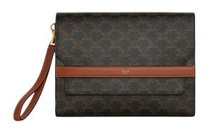 Клатч из овчины Unisex Tawny CELINE, basic set (bag+dust bag)