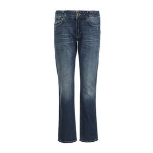 Низкие прямые джинсы EMPORIO ARMANI, синие