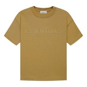 Детская футболка Fear of God Essentials FW21, весенне-летняя, цвет Amber