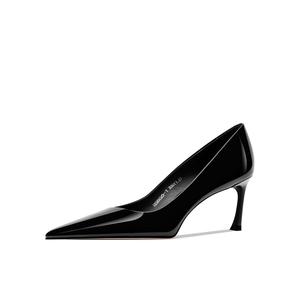 Женские туфли на тонком каблуке и высоком каблуке Shesrim, Black