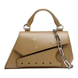 Сумка через плечо из стянутой коровьей кожи, кроссбоди, женская сумка светлый кофе Maison Margiela, basic set (bag+dust bag)