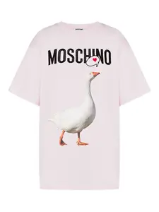 Футболка с принтом Moschino, розовый