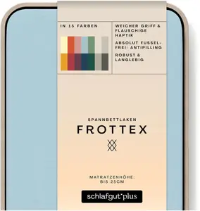 Простыня Schlafgut "Frottex", 100% махровая ткань 140-160х200 см, 1 шт., синий