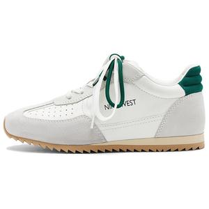 NINE WEST Дышащие низкие повседневные туфли женские Ecru/Green, цвет Ecru/Green