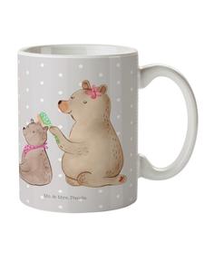 Детская кружка с рисунком медведя без слов в пастельно-сером цвете Mr. & Mrs. Panda