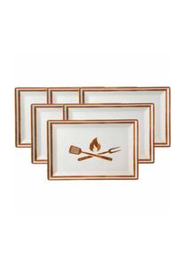 Тарелки Ritzenhoff & Breker, 34x23 см, 6 штук, коричневый