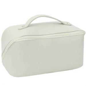 Дорожная косметичка с множеством отделений 23x11,5x10,5см Эко-кожа цвета экрю Bq71 Aptel, экрю