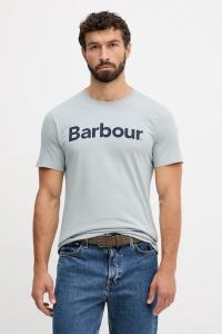 Хлопковая футболка ESSENTIALS Barbour, синий