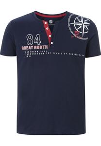 Футболка ЛИНДРАД JAN VANDERSTORM, темно-синий