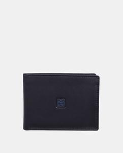 Маленький кошелек из черной кожи Olimpo, черный