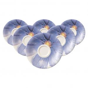 Блюдце Mokka-/Espressountertassen Mariefleur Gris Basic ø 12 см, набор из 6 штук, разноцветное Villeroy & Boch, Bunt