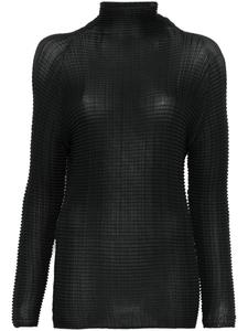 Issey Miyake плиссированный топ, черный