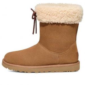 (WMNS) Короткие сапоги UGG Sarissa из овчины, цвет «каштановый»