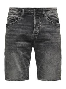 Шорты из серого денима ONLY & SONS