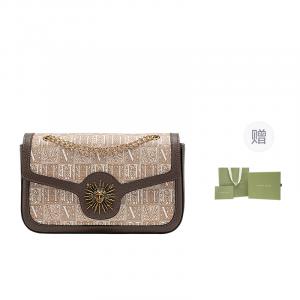 VANESSA HOGAN Женская наплечная сумка через плечо из ПВХ темного и светлого оттенков, The Wizard of Oz Box+Light Brown