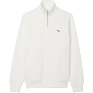 Полузастёгивающийся вышитый свитшот LACOSTE, 70v/белый