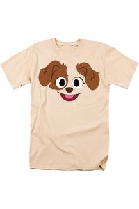 Футболка с коротким рукавом для взрослых с изображением лица Танго из сериала «Улица Сезам» Gildan, кремовый