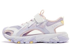 QIAODAN Антискользящие износостойкие детские сандалии Purple White для подростков