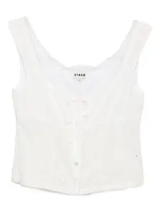 Топ Lou STAUD, белый