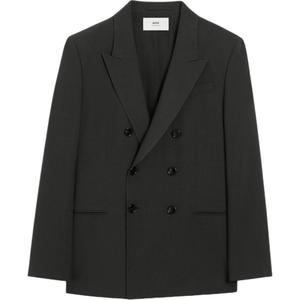 Двубортный шерстяной блейзер Amiparis, anthracite