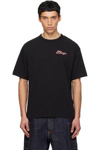 Футболка оверсайз Kenzo Paris 'Kenzo Winter Holidays', черный