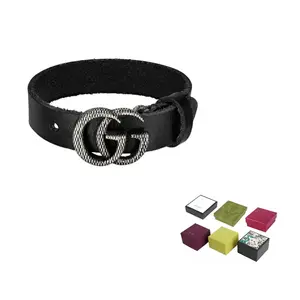 Кожаный браслет GG Unisex GUCCI