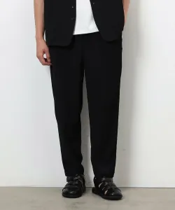 Полиэстеровые широкие брюки Yoryu зауженного кроя Comme Ca Ism, цвет Black