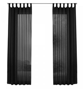 Штора-петля набор вуалей 2 шт Gardinenbox, черный