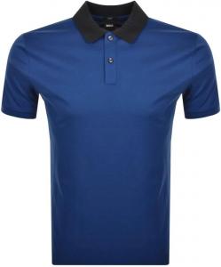Мужское поло с коротким рукавом Hugo Boss Phillipson 117, королевский синий цвет