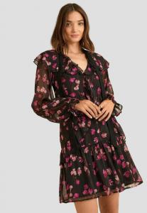 Платье Love & Roses Day dress, Black Floral Print/Black