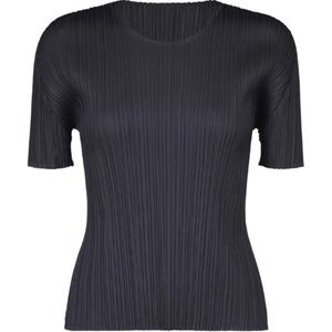 PLEATS PLEASE ISSEY MIYAKE Футболка женская морская синяя