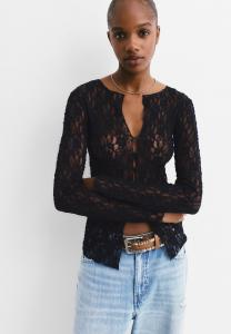 Блуза PULL&BEAR LONG SLEEVE, Black